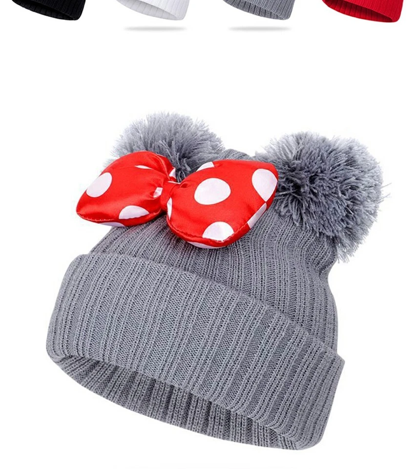 Gorra Minnie Espuma Lana Sombrero Niña Niño Invierno De 2 A 7 Años Mickey Foto 2 de 4
