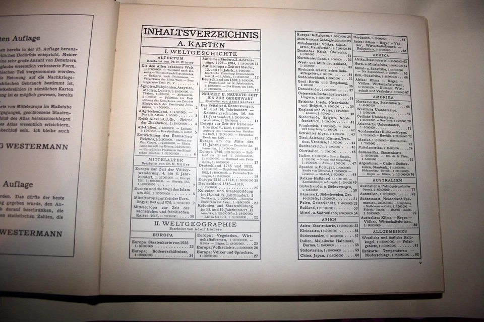 World Atlas by WESTERMANN, Historical-geo- and economic atlas of the WORLD, 1928 - Image 3 of 4