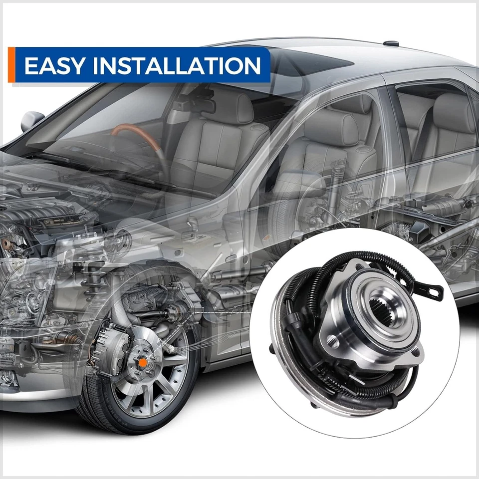 2x Buje de cojinete de rueda delantera para Ford Explorer Mercury Mountaineer 2006-2010 515078 Foto 3 de 4