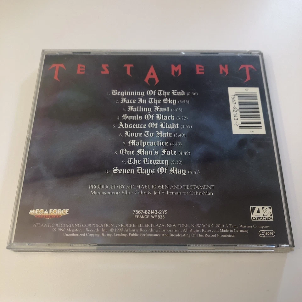 TESTAMENT Souls Of Black (CD 1990 Megaforce/Atlantic) signiert signed TOP!!! - Bild 2 von 3