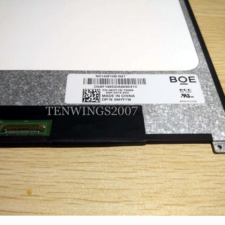 1080P 14.0" IPS LCD Screen fit N140HCE-G52 NV140FHM-N47 DELL D/PN 06HY1W 72%ntsc - Image 2 of 4