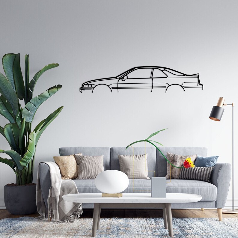 Wall Art Home Decor 3D Acrylic Metal Car Auto Poster USA Legend LS Silhouette