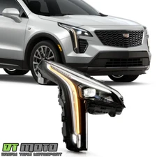 2019-2022 Cadillac XT4 < FULL LED > DRL w/Cornering Lamp Projector Headlight RH
