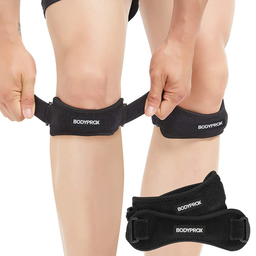 Patella Tendon Knee Strap 2 Pack, Knee Pain Relief Support Brace Hiking...