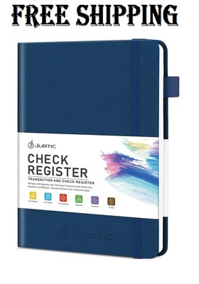 A5 Check Registers for Personal Checkbook, Ledger Transaction Registers Log B...
