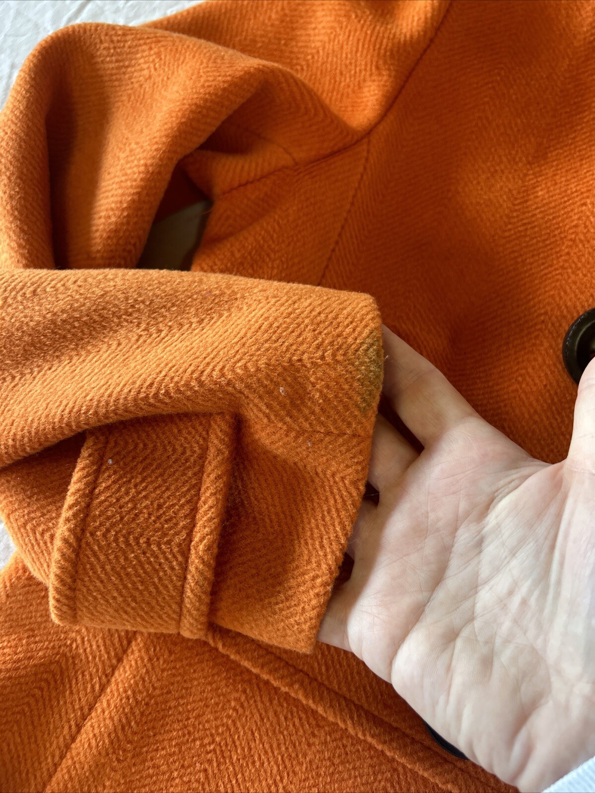 Talbots Orange Wool Basic Jacket Size 12 With Ove… - image 9