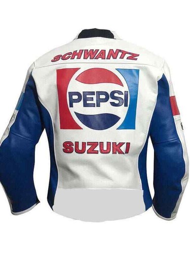 CHAQUETA DE CUERO PEPSI MOTOGP MOTO MOTOCICLISTAS CHAQUETA CARRERAS | eBay