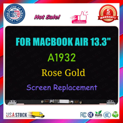 Gold for MacBook Air Retina A1932 Late 2018 LCD Screen Display Assembly MUQU2