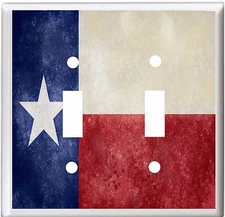 TEXAS STATE FLAG LIGHT SWITCH COVER PLATE     U PICK PLATE SIZE