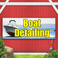 Boat Detailing Vinyl Banner with Optional Sizes (Made in the USA)