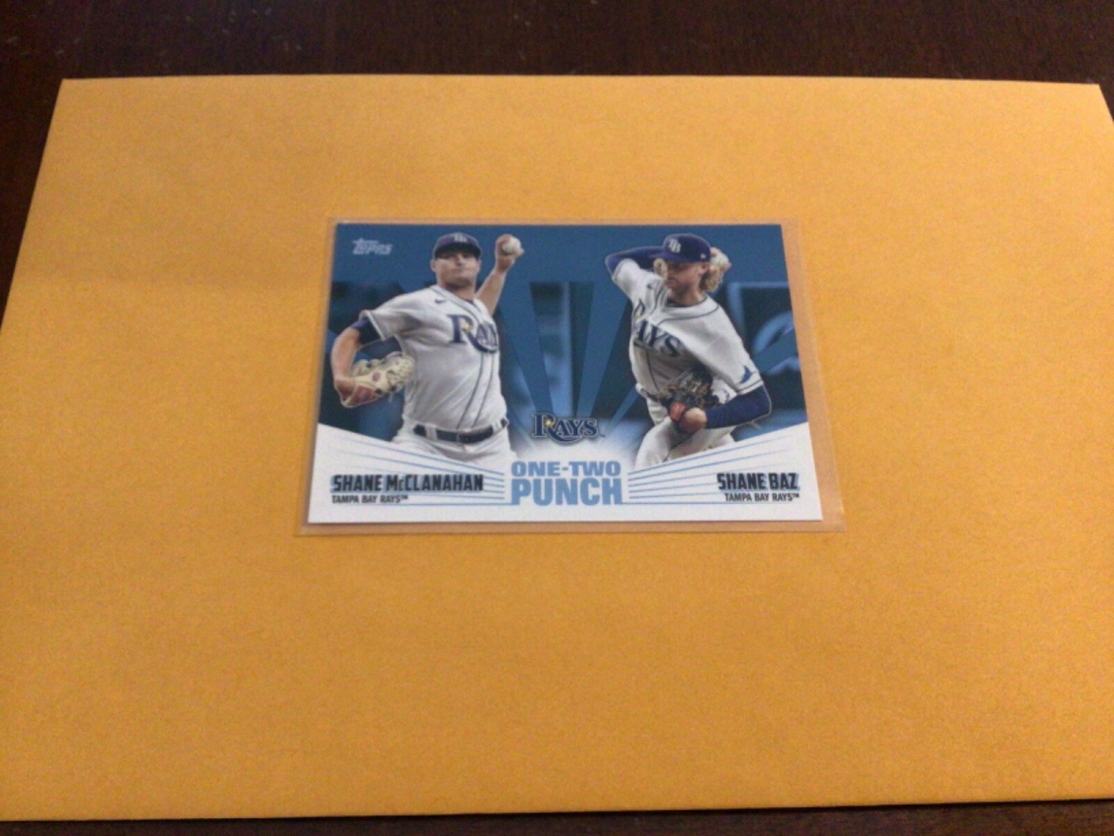 Tampa Bay Rays 2023 Topps McClanahan Baz One-Two Punch Blue Parallel #12P-7 Nice