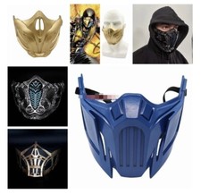 Mortal Kombat Sub-Zero Escorpión Media Resina Juego Máscara Facial Juegos con disfraces Accesorios