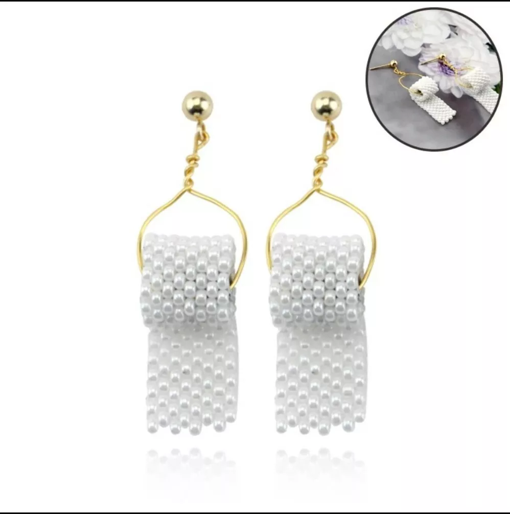 Toilet paper hotsell pearl earrings