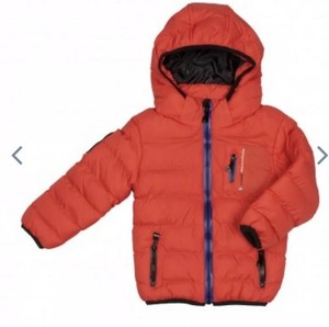 boys orange down jacket