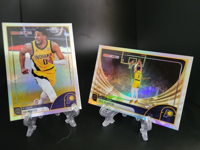 2025-26 Topps NBA Hoops- Tyrese Halliburton 2 Card Lot-Featuring Highlights #262