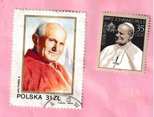 vintage stamps POPE JOHN PAUL II Poland Germany 1983 DDR Karol Jozef Wojtyla