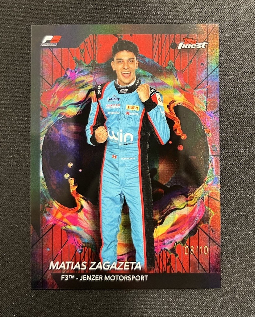 2024 Topps Finest Formula 1 F1 Matias Zagazeta Rare Red Black Vapor /10 #260