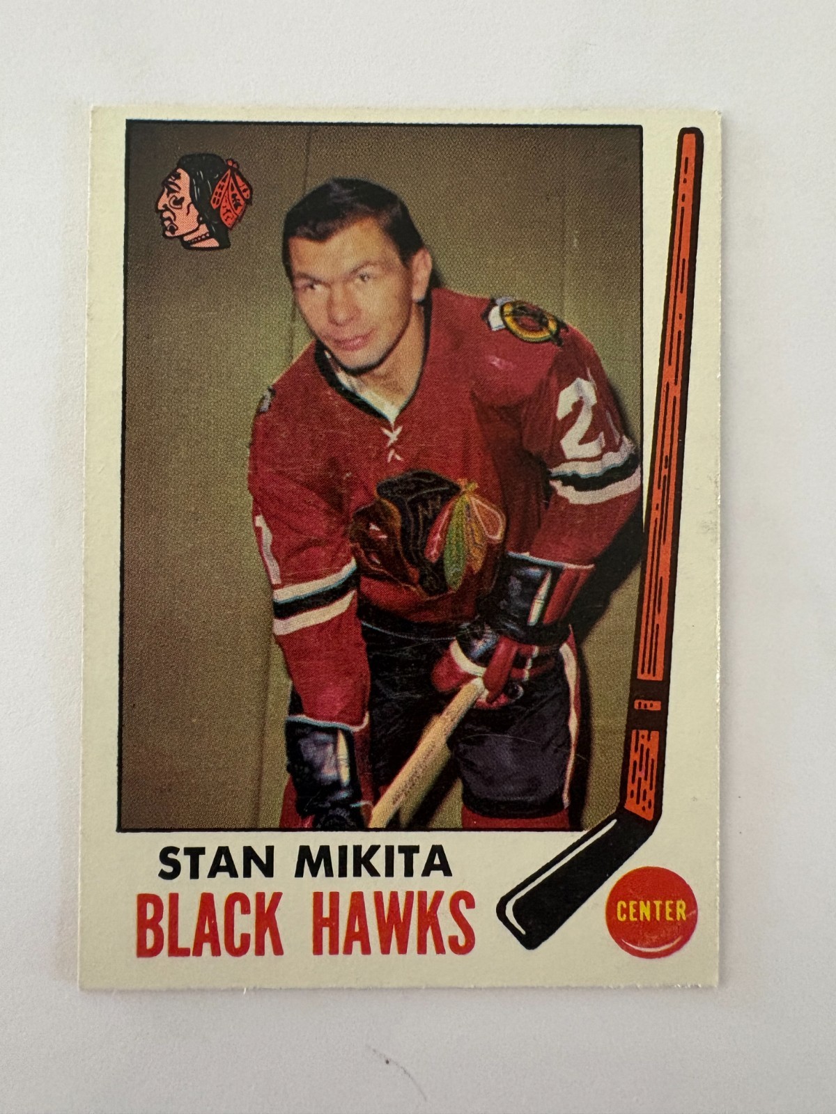 1969-70 TOPPS NHL Hockey #76 Stan Mikita HOF EX