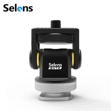 Selens Universal 1/4'' Screw Anti-Twist Ballhead Swivel Mount Holder For Monitor