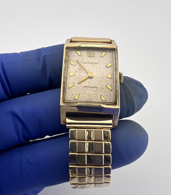 1950's Wittnauer Tank Watch, 84/1 Revue Manual Wind Mvt., 10K Gold Filled-Runs!