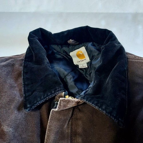 Vintage 2000s Y2k Carhartt J22 DKB Sz Large Detroit Workwear Arctic Brown Jacket by Carhartt, Size L, $200 - Photo 6