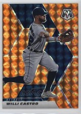 2021 Panini Mosaic Reactive Orange Mosaic Prizm Willi Castro #158 7cz