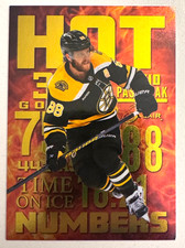 2025-26 FLAIR HOCKEY DAVID PASTRNAK HOT NUMBERS BOSTON BRUINS RARE SSP INSERT