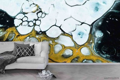 3D Flowing Liquid Texture Self-adhesive Removeable Wallpaper Wall Mural
