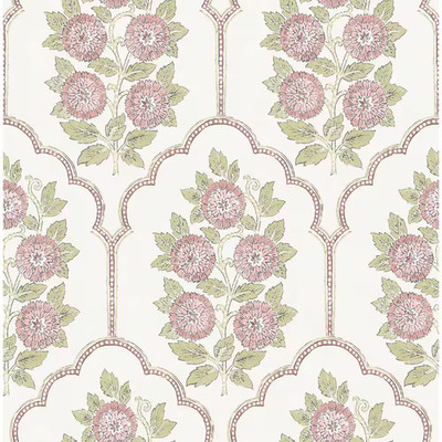 Rose Pink Water Floral Bazaar Peel and Stick Wallpaper