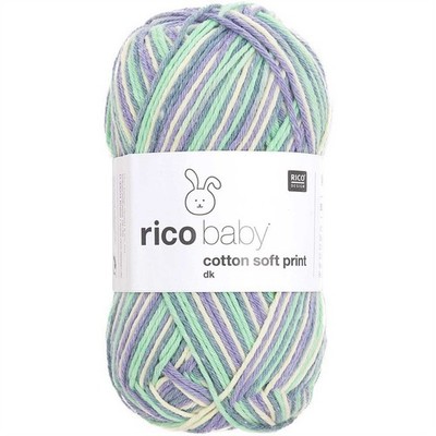 Rico Baby Strickwolle Baumwolle weiche Drucke DK Double Sport Häkelgarn