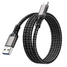 Image of Nylon Fabric Charger Cable For PS5 PlayStation 5 Controller USB-C Charging Lead