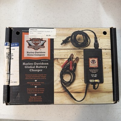 メンテナンス Harley-Davidson 1.25 Amp Battery Charger Harley Davidson Global Battery Charger 12v 1.25amp 0220139HD for