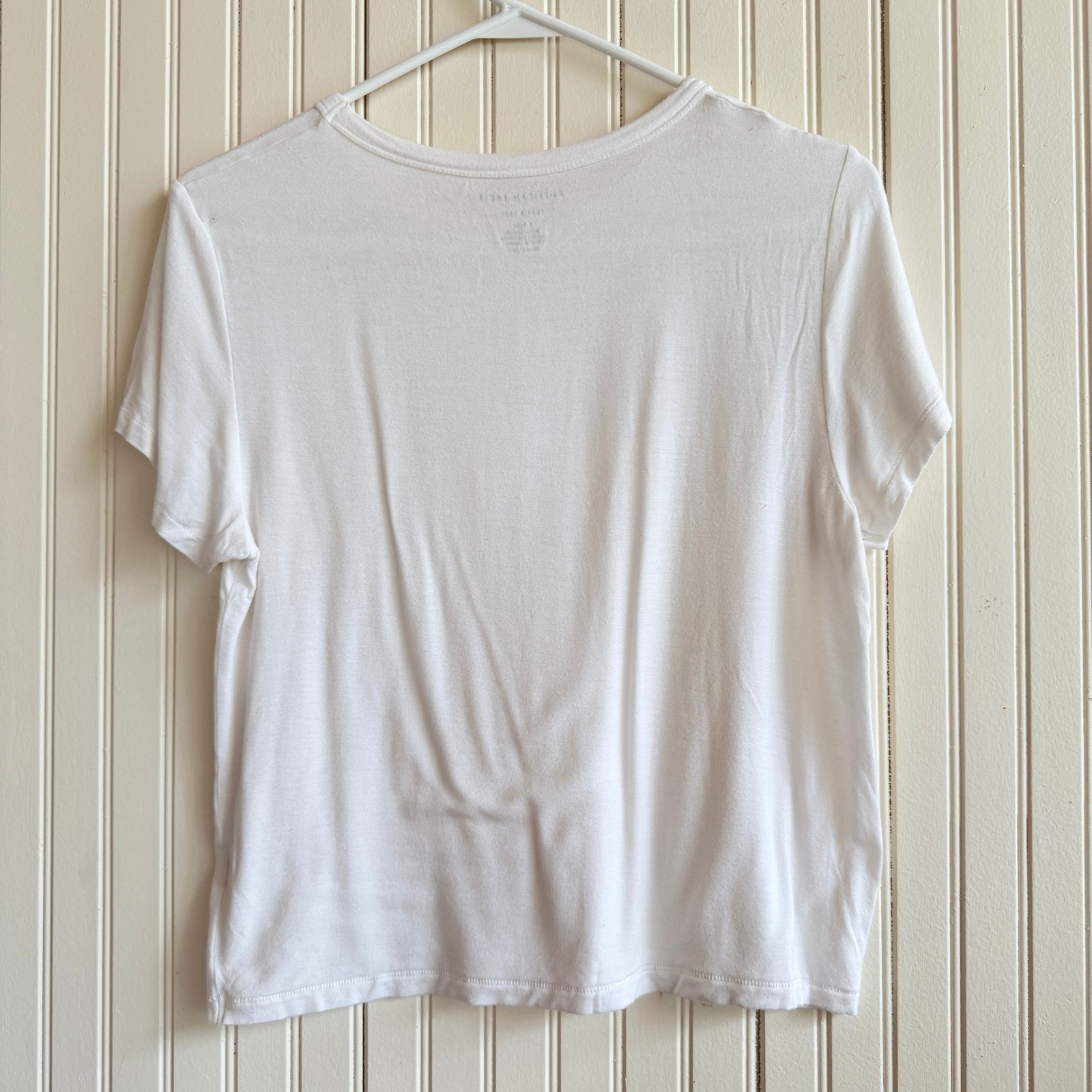 American Eagle Soft & Sexy Basic White Short Slee… - image 2