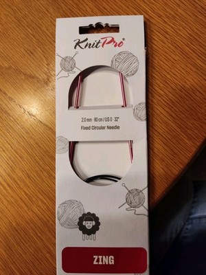 KnitPro Zing Rundnadel Alu 2,0 mm/ 80 cm lang
