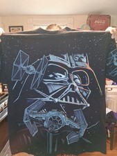 Vintage 1998 Darth Vader All Over Print Star Wars Promo XL