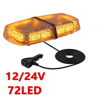 72LED 12V Rundumleuchte Magnet Strobe Licht Warnleuchte Notfall Lampe Auto KFZ-
