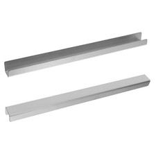 2pcs Stainless Cabinet Drawer Protector Edge Guard - 17 Inch Length Slip-On