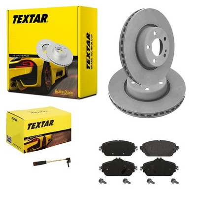 TEXTAR BREMSSCHEIBEN + BELÄGE VORNE für MERCEDES C-KLASSE W205 S205 A205 C205