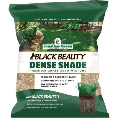 Jonathan Green Black Beauty Dense Shade Grass Seed Mix, 3lbs