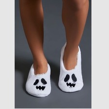 Halloween Plush Ghost House Slippers