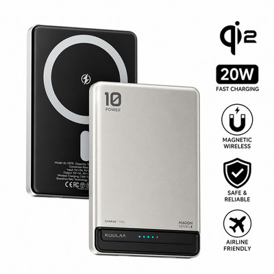 KUULAA Qi2 10000Ah Magnetic Wireless 20W Fast Charging  magsafe Power Bank