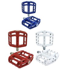 NC-17 Sudpin I MG S-Pro Plattform Pedalen Magnesium MTB Freeride weiß rot blau