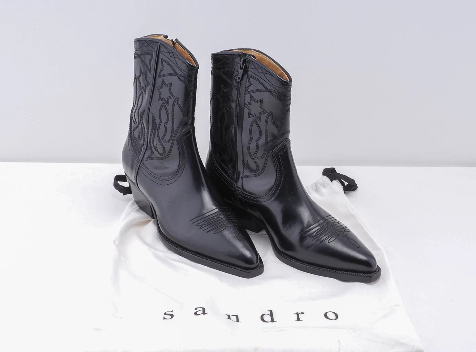 Sandro Paris Women's Shoes Size 38 Leather Boots - Image 2 of 4