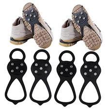 2 Pairs Non Slip Gripper Spike Ice Traction Cleats Walk Traction Cleat Ice 