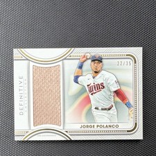 2022 Topps Definitive Collection Jumbo Relic Jorge Polanco /35 DJR-JPO