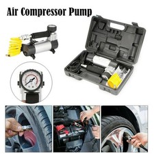 Tragbare elektrische Reifenluftkompressorpumpe 12V DC Fahrrad Motorrad Inflator