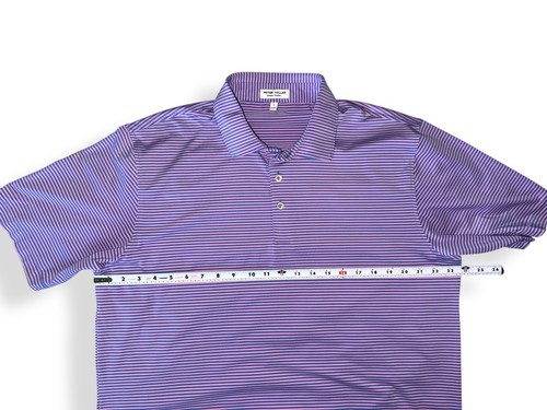 Peter Millar Crown Sport Polo Shirt Summer Comfort Striped sz L MS23EK03S - Picture 7 of 8