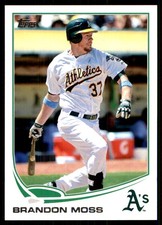 Brandon Moss 2013 Topps #601 Athletics MLB READ FREE SHIPPING AutographDen