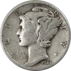 1944 D Mercury Dime VG Very Good 90% Silver 10c US Coin Collectible