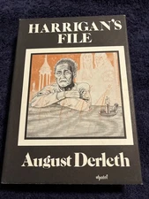 August Derleth *RARE* Harrigan's File Book - 1975 - Arkham House - 1st ED